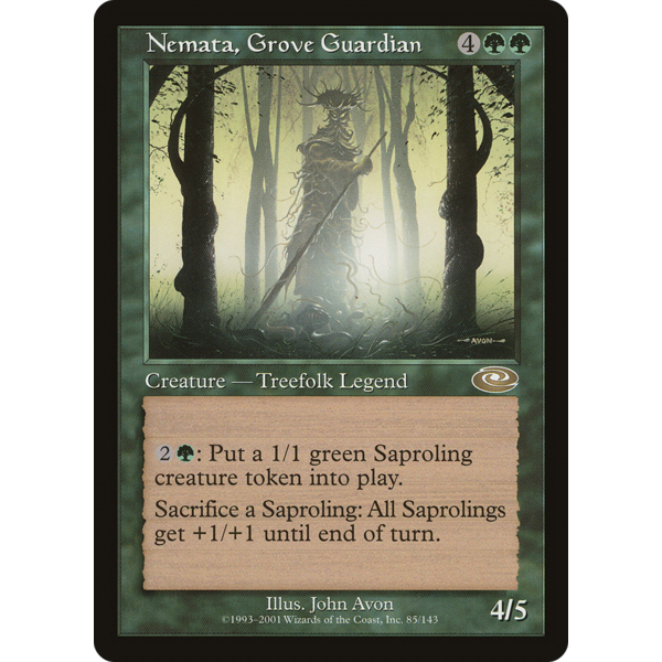 Magic: The Gathering Nemata, Grove Guardian (085) Moderately Played