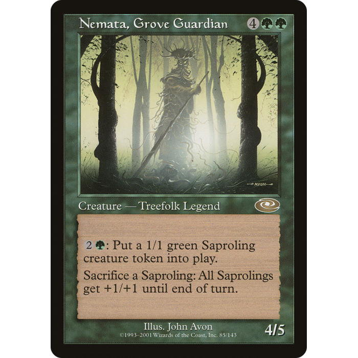 Magic: The Gathering Nemata, Grove Guardian (085) Moderately Played