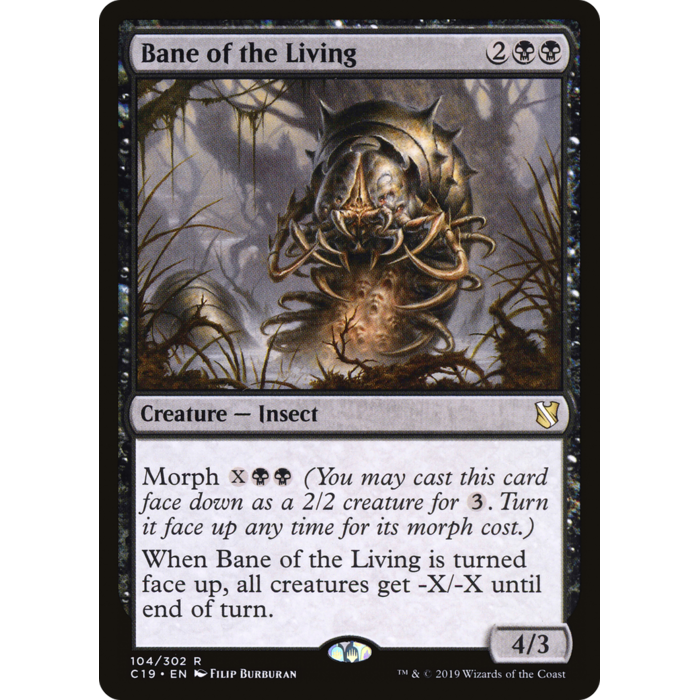 Magic: The Gathering Bane of the Living (104) Lighlty Played
