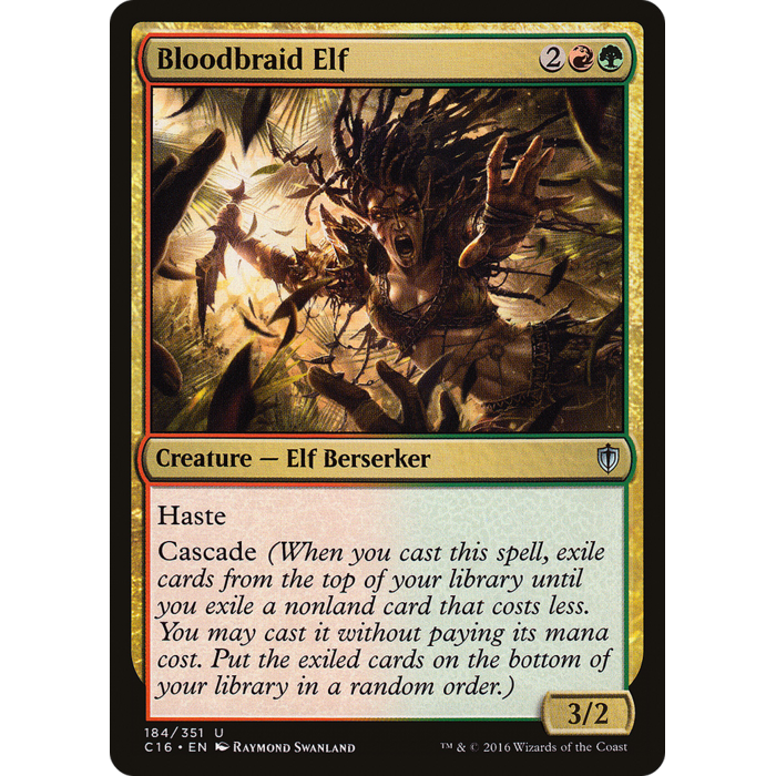 Magic: The Gathering Bloodbraid Elf (184) Lightly Played