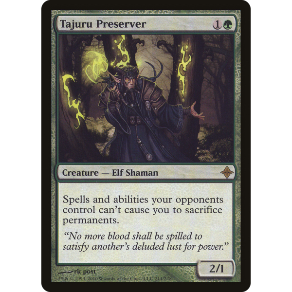 Magic: The Gathering Tajuru Preserver (211) Lightly Played
