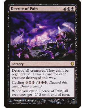 Magic: The Gathering Decree of Pain (072) Lightly Played