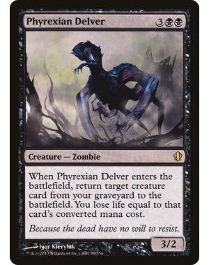Magic: The Gathering Phyrexian Delver (086) Lighlty Played