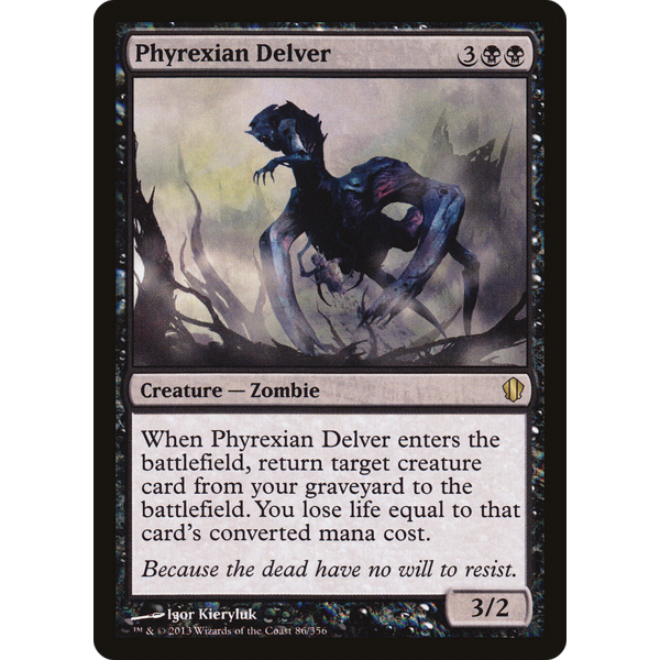Magic: The Gathering Phyrexian Delver (086) Lighlty Played