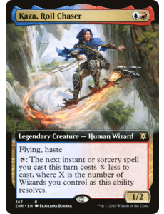 Magic: The Gathering Kaza, Roil Chaser (Extended Art) (367) Lighlty Played