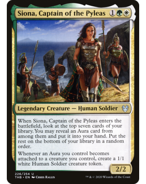 Magic: The Gathering Siona, Captain of the Pyleas (226) Lightly Played