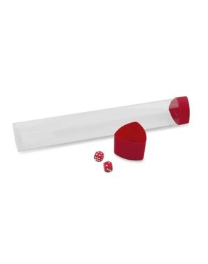 BCW Playmat Tube with Dice Cap - Red
