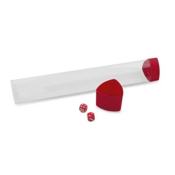 BCW Playmat Tube with Dice Cap - Red