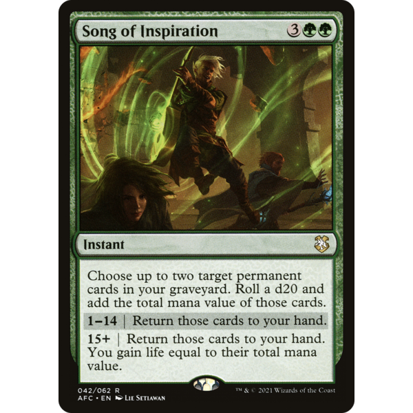 Magic: The Gathering Song of Inspiration (042) Lightly Played