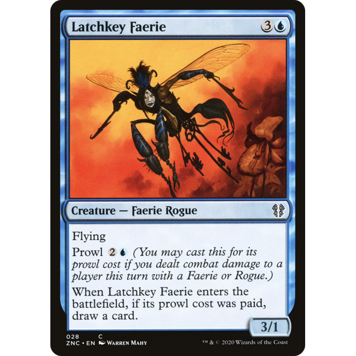 Magic: The Gathering Latchkey Faerie (028) Lightly Played