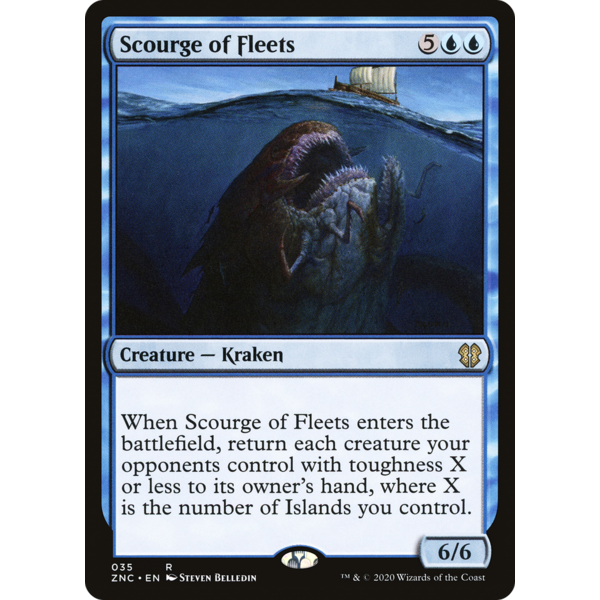 Magic: The Gathering Scourge of Fleets (035) Lightly Played