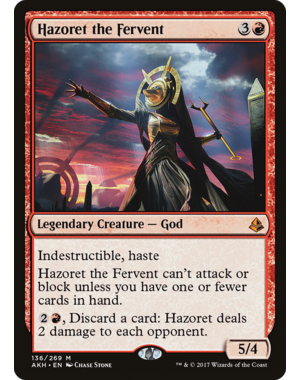 Magic: The Gathering Hazoret the Fervent (136) Lightly Played