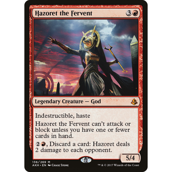 Magic: The Gathering Hazoret the Fervent (136) Lighlty Played