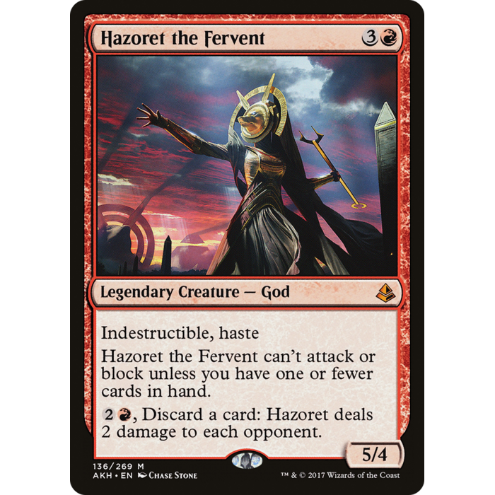 Magic: The Gathering Hazoret the Fervent (136) Lightly Played