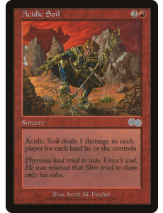 Magic: The Gathering Acidic Soil (172) Lightly Played
