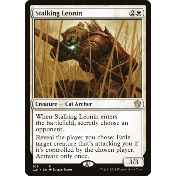 Magic: The Gathering Stalking Leonin (105) Lighlty Played