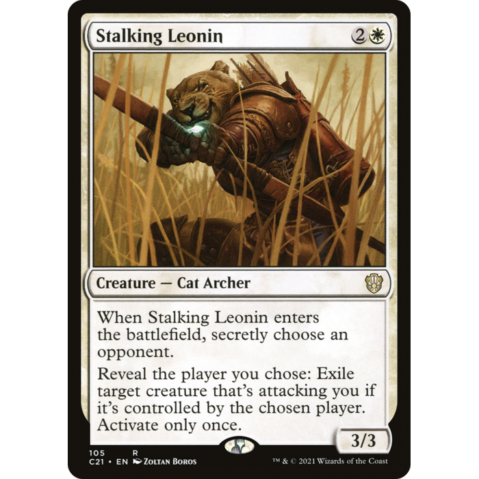 Magic: The Gathering Stalking Leonin (105) Lighlty Played