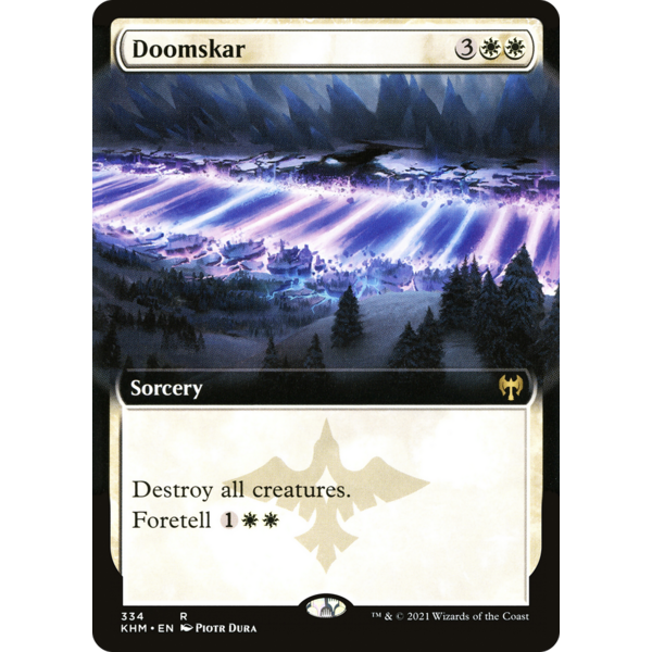 Magic: The Gathering Doomskar (Extended Art) (334) Lightlt Played