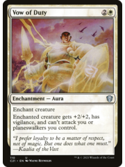 Magic: The Gathering Vow of Duty (110) Lightly Played