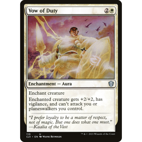Magic: The Gathering Vow of Duty (110) Lightly Played