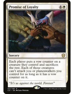 Magic: The Gathering Promise of Loyalty (021) Lightly Played