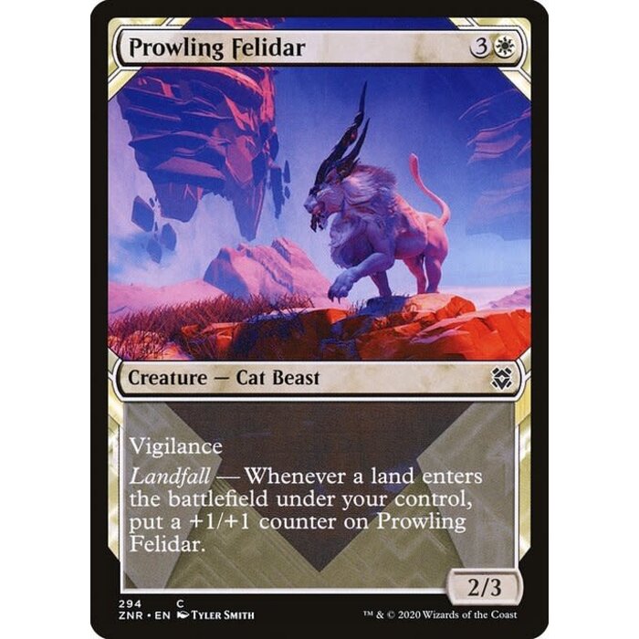 Magic: The Gathering Prowling Felidar (Showcase) (294) Lighlty Played Foil