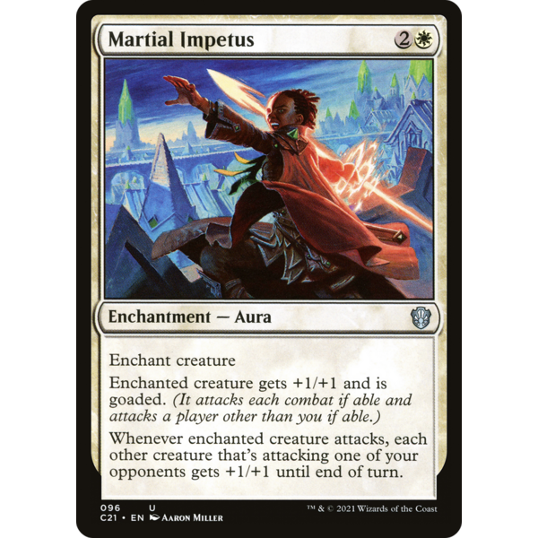 Magic: The Gathering Martial Impetus (096) Lightly Played