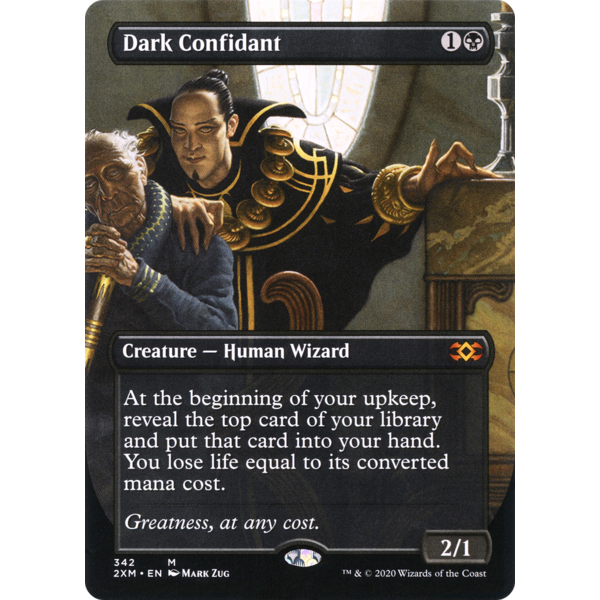 Magic: The Gathering Dark Confidant (Borderless) (342) Lightly Played Foil