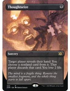 Magic: The Gathering Thoughtseize (Borderless) (344) Lightly Played Foil