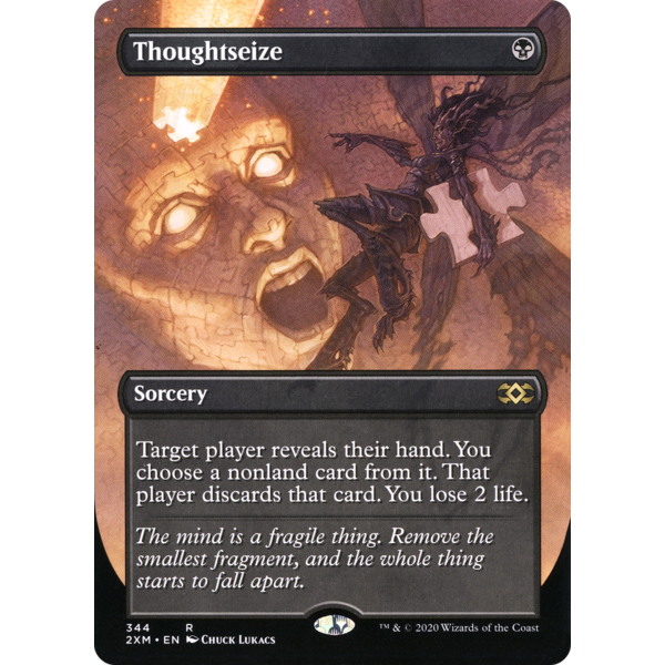Magic: The Gathering Thoughtseize (Borderless) (344) Lightly Played Foil