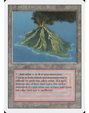 Magic: The Gathering Volcanic Island (291) Heavily Played