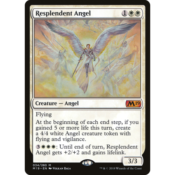 Magic: The Gathering Resplendent Angel (034) Lightly Played