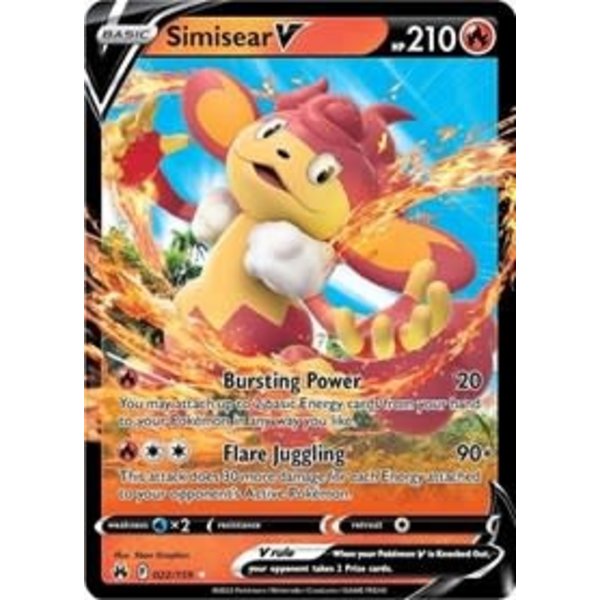Pokemon Simisear V (022) Lightly Played