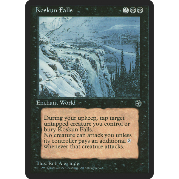 Magic: The Gathering Koskun Falls (055) Lightly Played