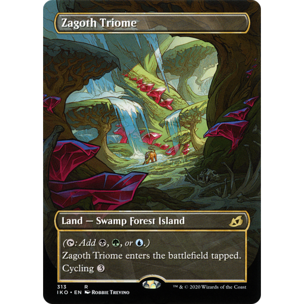 Magic: The Gathering Zagoth Triome (Showcase) (313) Lightly Played