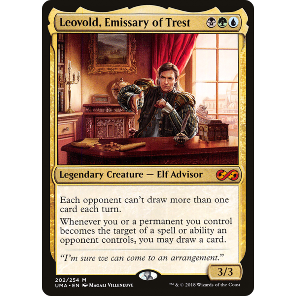 Magic: The Gathering Leovold, Emissary of Trest (202) Lightly Played Foil