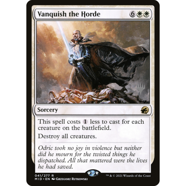 Magic: The Gathering Vanquish the Horde (041p) Lighlty Played Foil