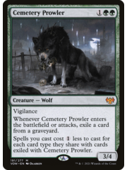 Magic: The Gathering Cemetery Prowler (191) Lightly Played