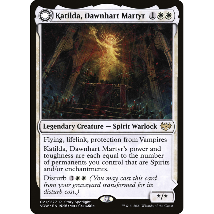 Magic: The Gathering Katilda, Dawnhart Martyr (021) Lightly Played
