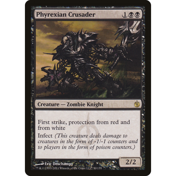 Magic: The Gathering Phyrexian Crusader (050) Moderately Played