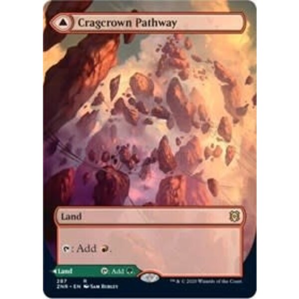 Wizards of The Coast Cragcrown Pathway (Borderless) (016) Lightly Played Foil