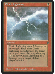 Magic: The Gathering Chain Lightning (137) Heavily Played