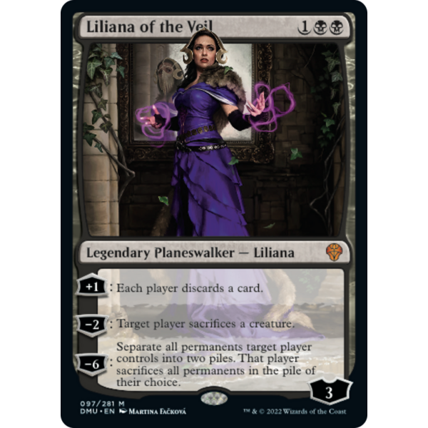 Magic: The Gathering Liliana of the Veil (097) Lightly Played