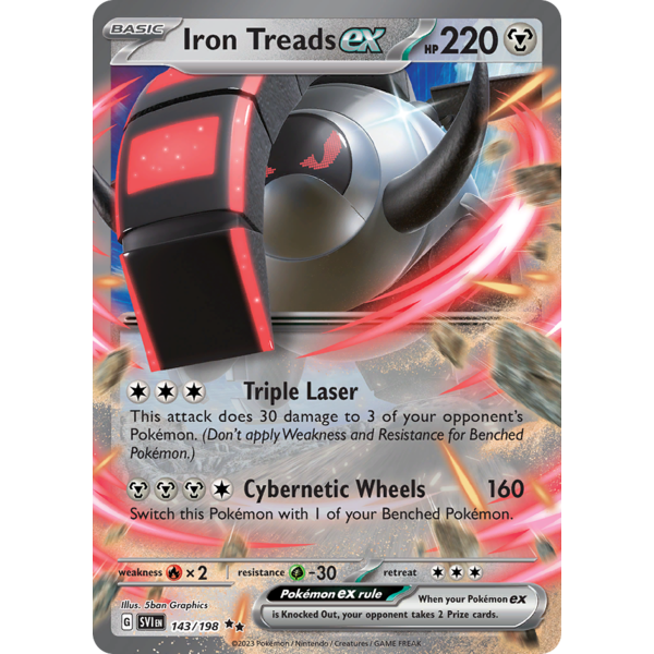 Pokemon Iron Treads ex (143) Lightly Played