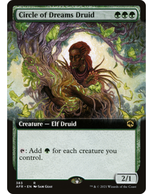 Magic: The Gathering Circle of Dreams Druid (Extended Art) (383) Lightly Played