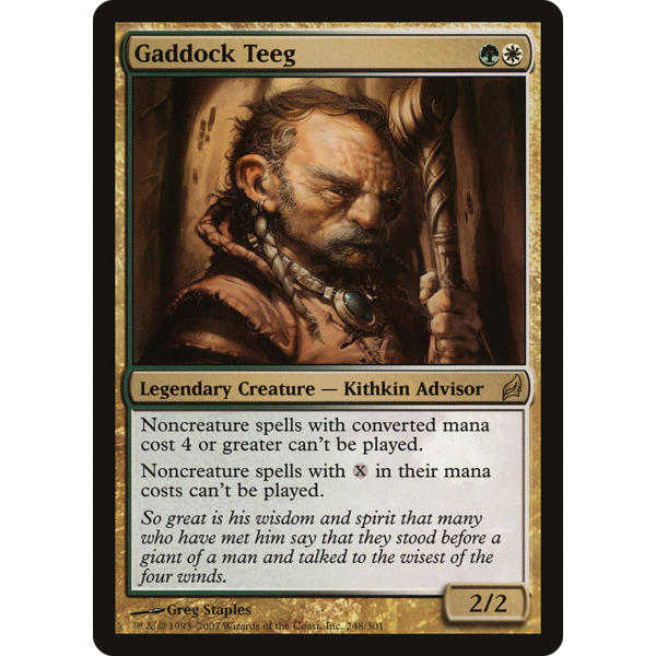 Magic: The Gathering Gaddock Teeg (248) Lightly Played