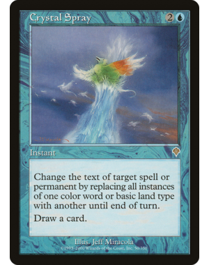 Magic: The Gathering Crystal Spray (050) Moderately Played