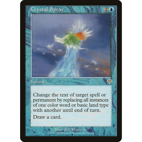 Magic: The Gathering Crystal Spray (050) Moderately Played