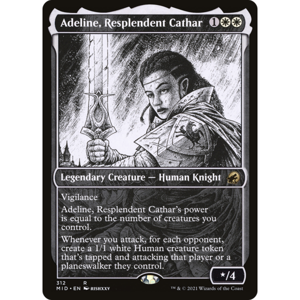 Magic: The Gathering Adeline, Resplendent Cathar (Showcase) (312) Lightly Played Foil