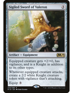 Magic: The Gathering Sigiled Sword of Valeron (244) Lightly Played